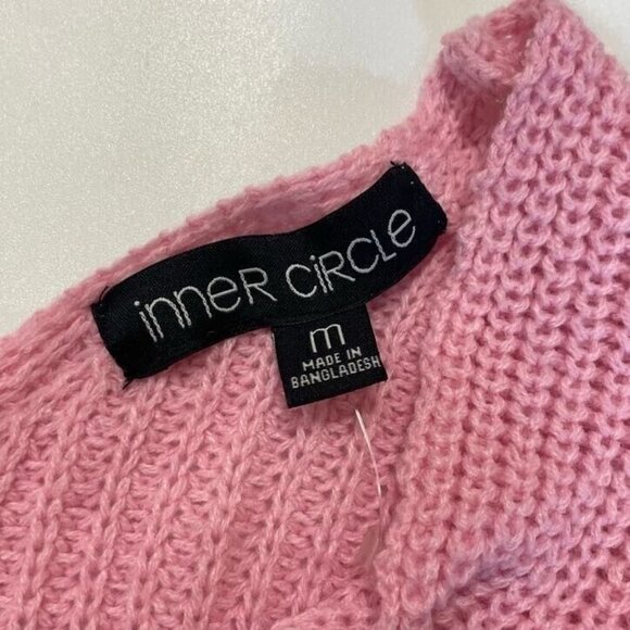 Inner Circle Women's Nordstrom Front Twist V Neck Long Sleeve Sweater Size M NWT - Picture 6 of 9